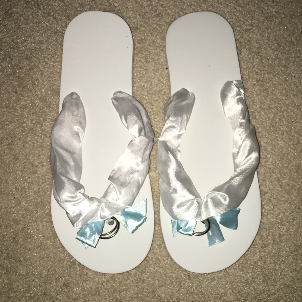 “Just Married” Flip Flops